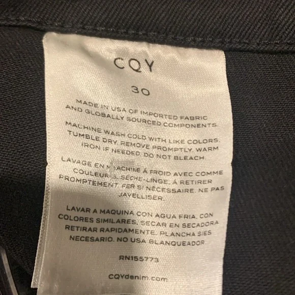 CQY Black cargo pants size 30 - Picture 5 of 8